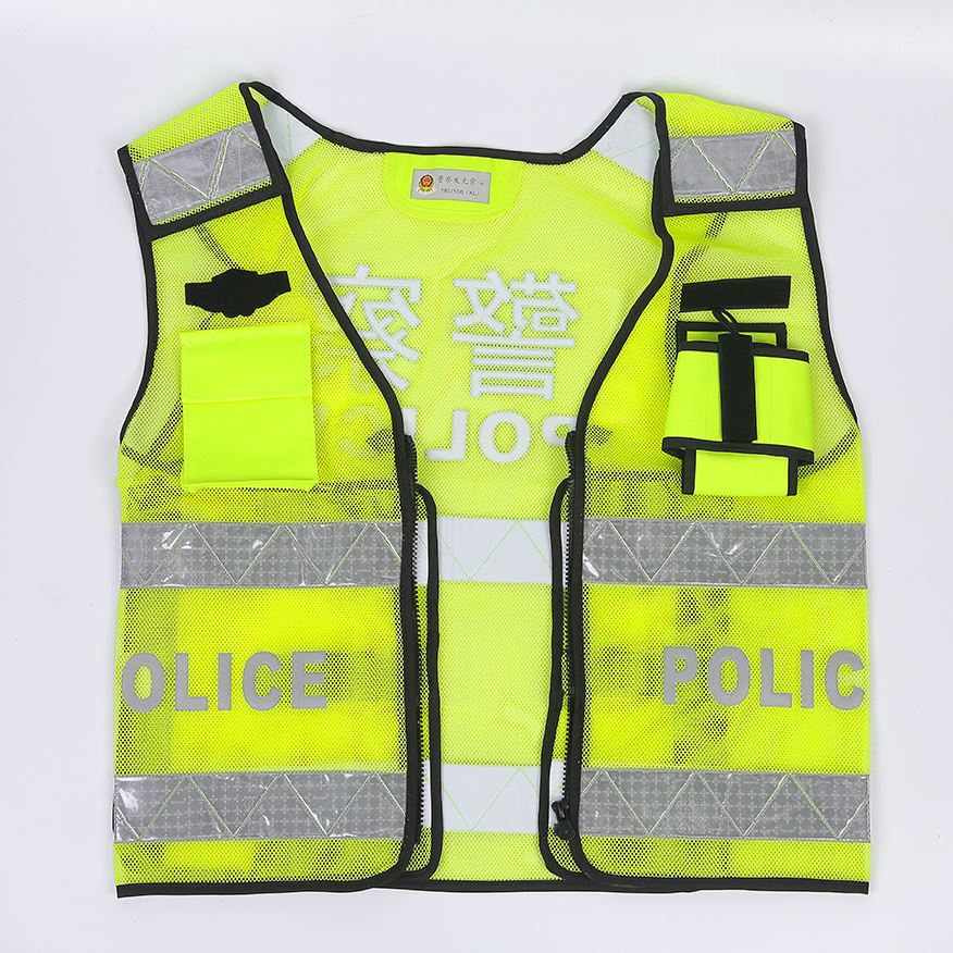 Gilet ad alta visibilità della polizia