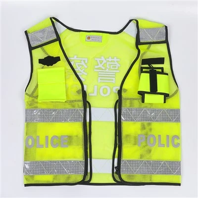 Gilet ad alta visibilità della polizia